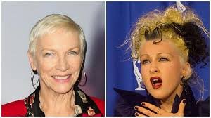 Cyndi Lauper and Annie Lennox